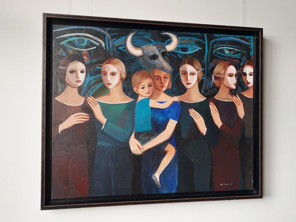 Katarzyna Karpowicz - Sister (Oil on Canvas | Wymiary: 108 x 88 cm | Cena: 13500 PLN)