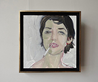 Katarzyna Swinarska : Girl with a cigarette : Oil on Canvas