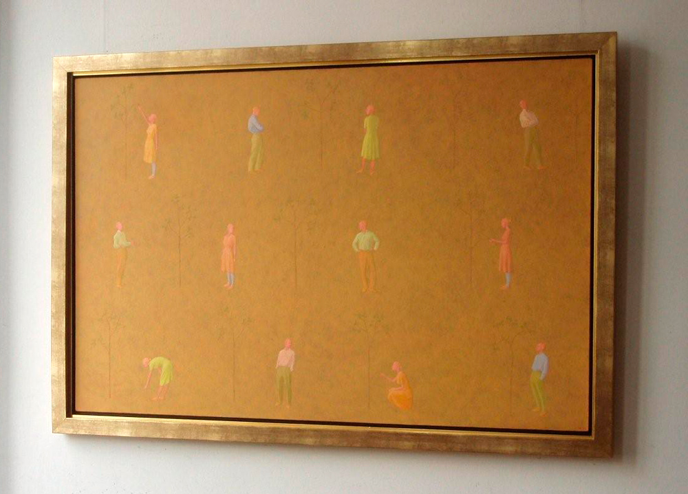 Mikołaj Kasprzyk - Little Trees (Oil on Canvas | Size: 153 x 105 cm | Price: 8600 PLN)
