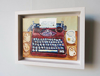 Krzysztof Kokoryn : Old typewriter : Oil on Canvas