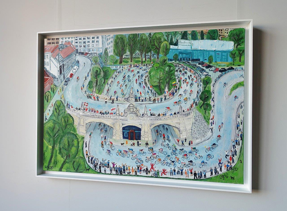 Krzysztof Kokoryn - Race at Karowa (Oil on Canvas | Size: 106 x 76 cm | Price: 9000 PLN)