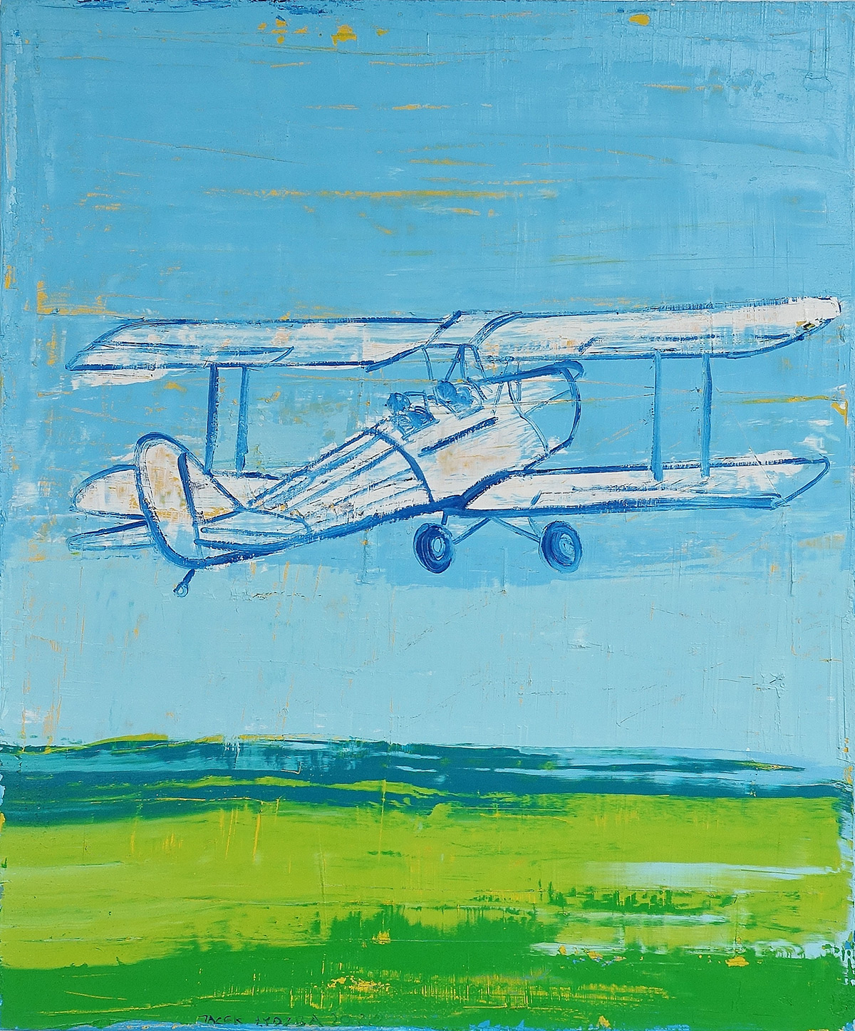 Jacek Łydżba - Flight (Oil on Canvas | Size: 106 x 126 cm | Price: 8000 PLN)