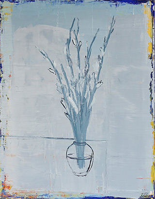 Jacek Łydżba : Gladioli : Oil on Canvas