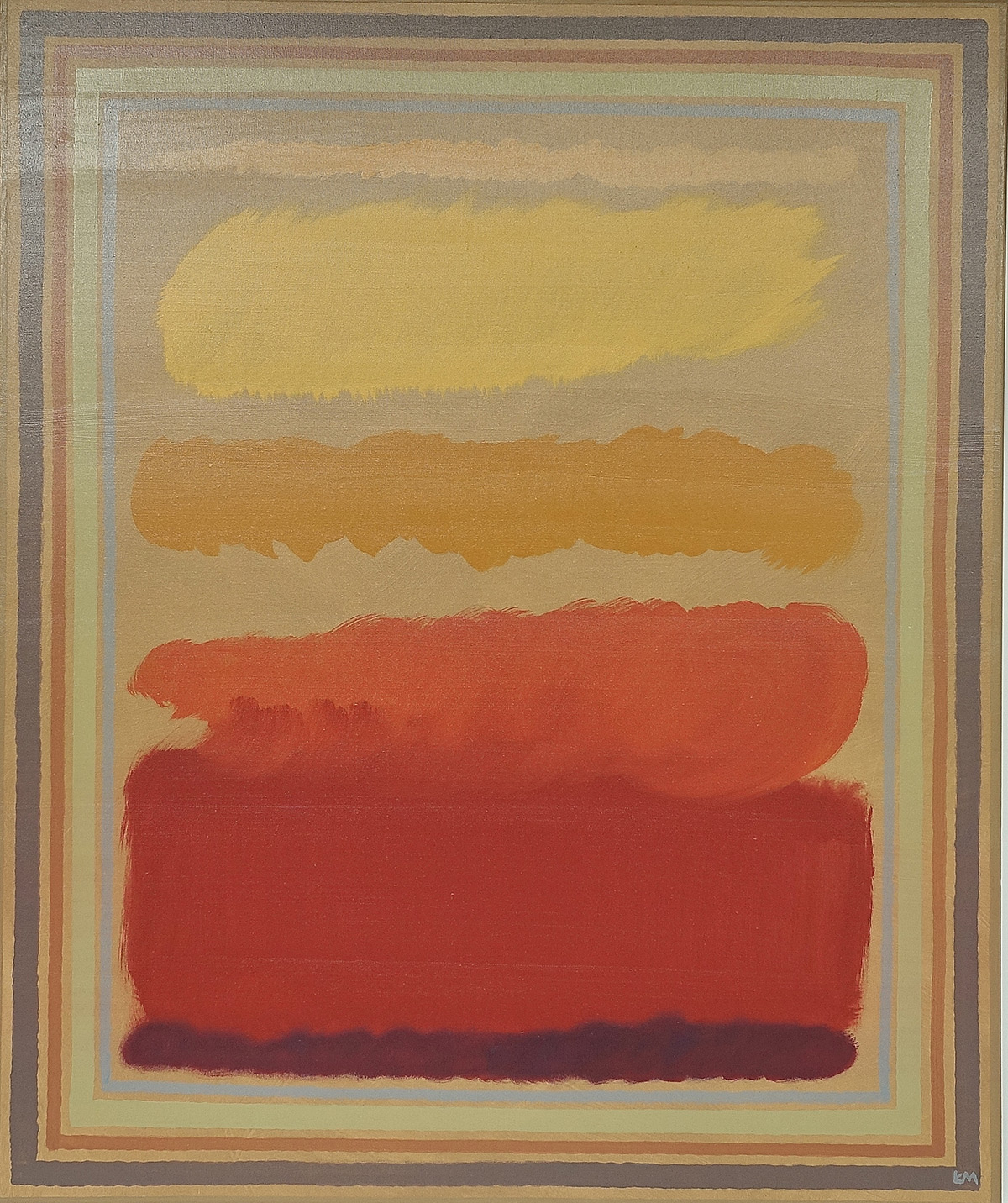 Łukasz Majcherowicz - Yellow cloud (Mixed media on canvas | Größe: 108 x 128 cm | Preis: 10000 PLN)