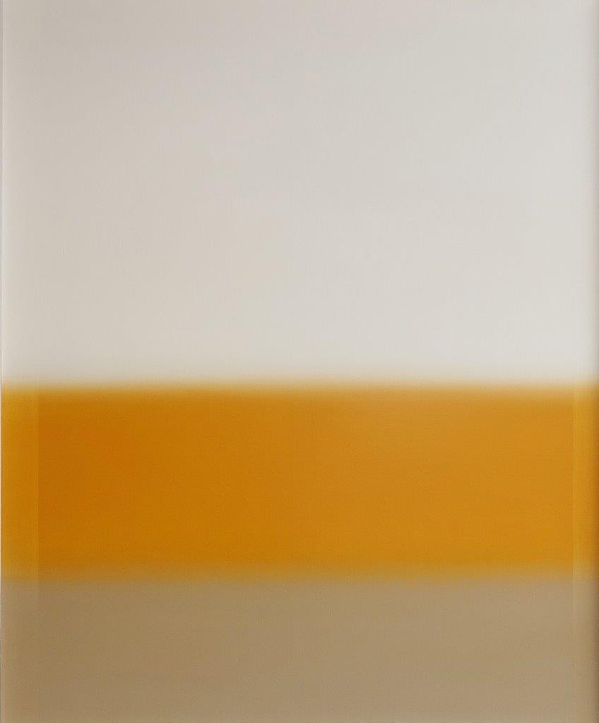 Anna Podlewska - Pearl white over the common beige (Oil on Canvas | Wymiary: 106 x 126 cm | Cena: 8000 PLN)