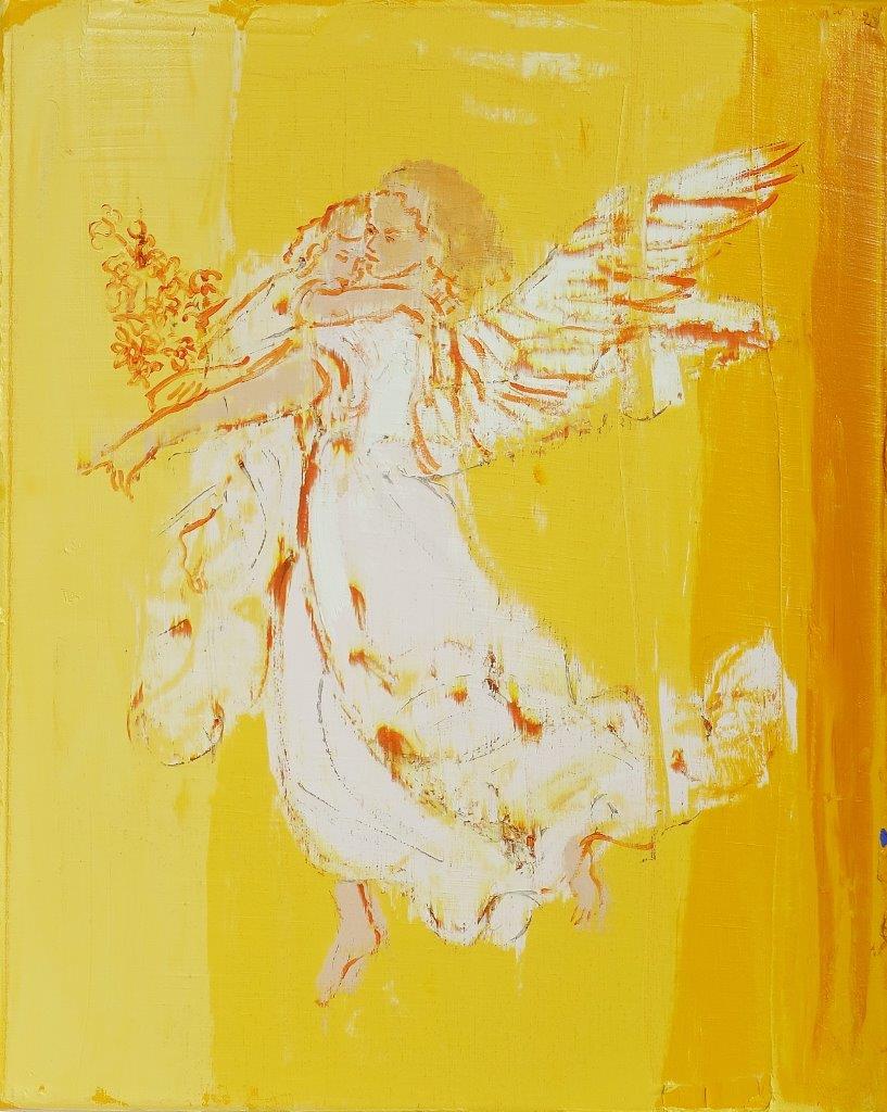 Jacek Łydżba - Guardian angel (Oil on Canvas | Size: 46 x 56 cm | Price: 4000 PLN)