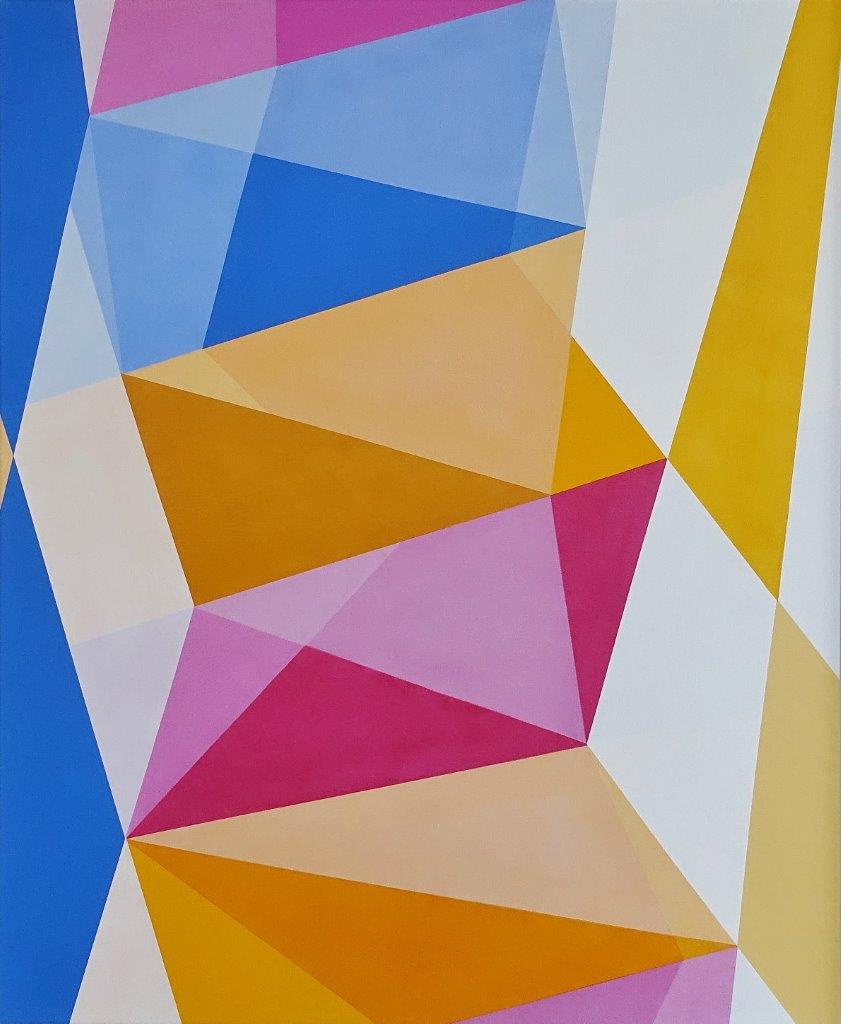 Joanna Stańko - Puzzle of colors (Acrylic on canvas | Size: 98 x 118 cm | Price: 8000 PLN)