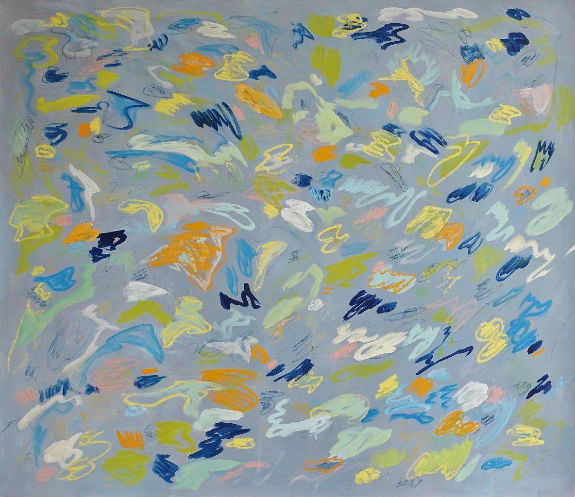 Kalina Horoń - Morning afterimages (Mixed media on canvas | Größe: 156 x 136 cm | Preis: 8000 PLN)