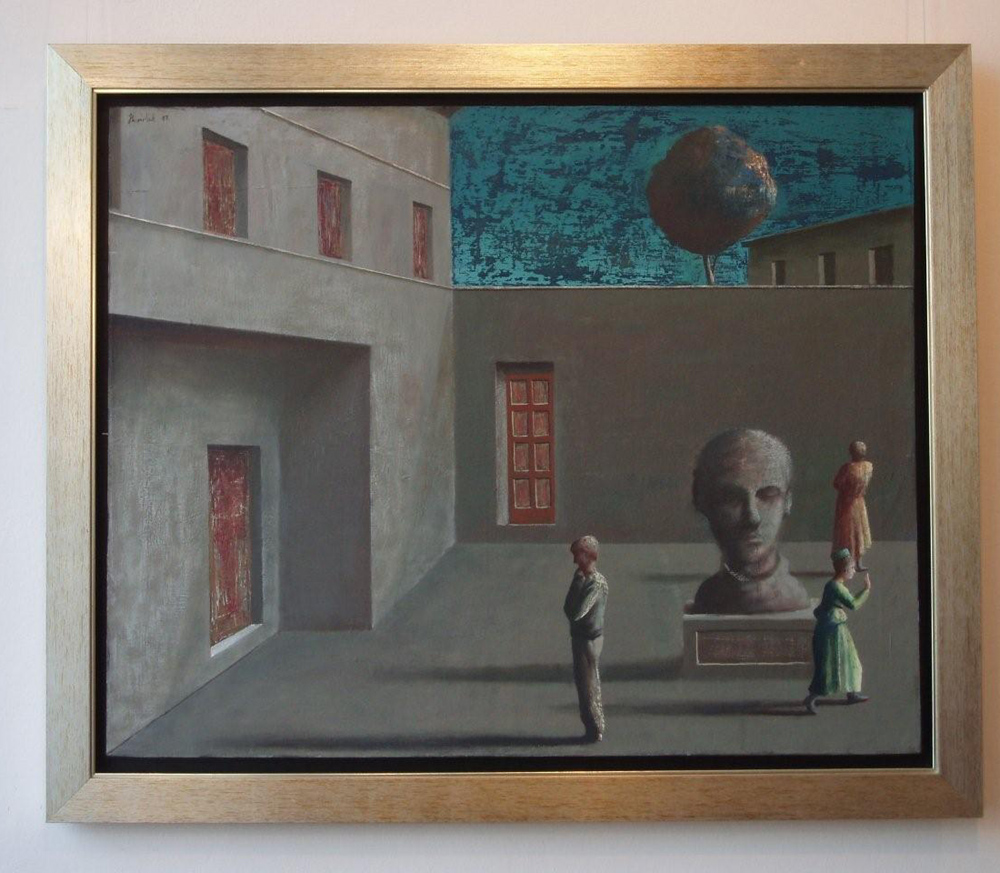 Łukasz Huculak - Postument (Oil on Canvas | Wymiary: 115 x 96 cm | Cena: 5600 PLN)