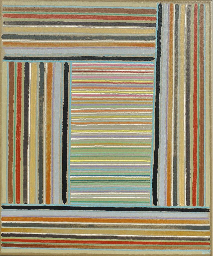 Łukasz Majcherowicz - Vicarage (Mixed media on canvas | Wymiary: 56 x 66 cm | Cena: 6500 PLN)