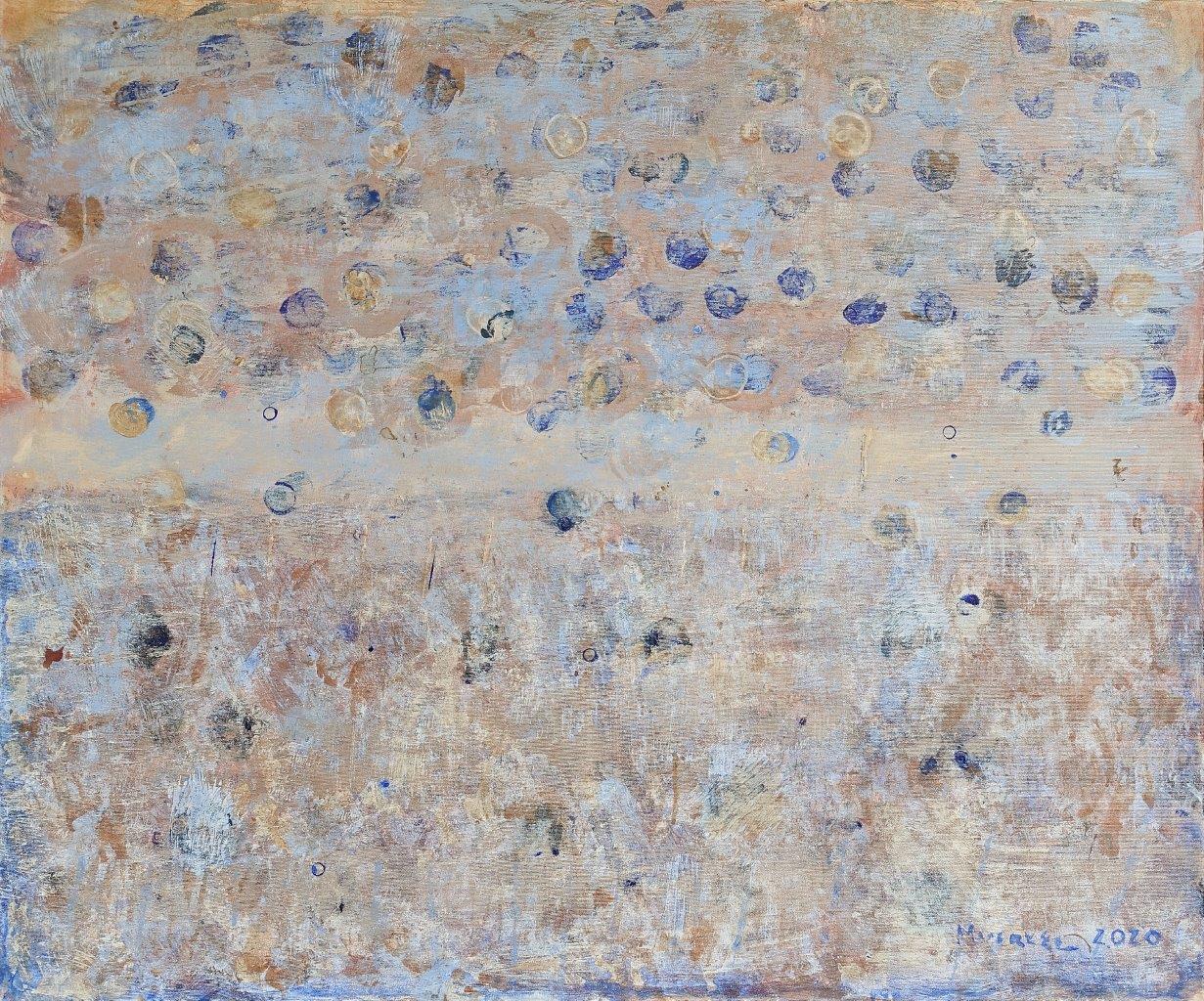Martyna Merkel - Lunar landscape (Acrylic on canvas | Wymiary: 126 x 106 cm | Cena: 5500 PLN)