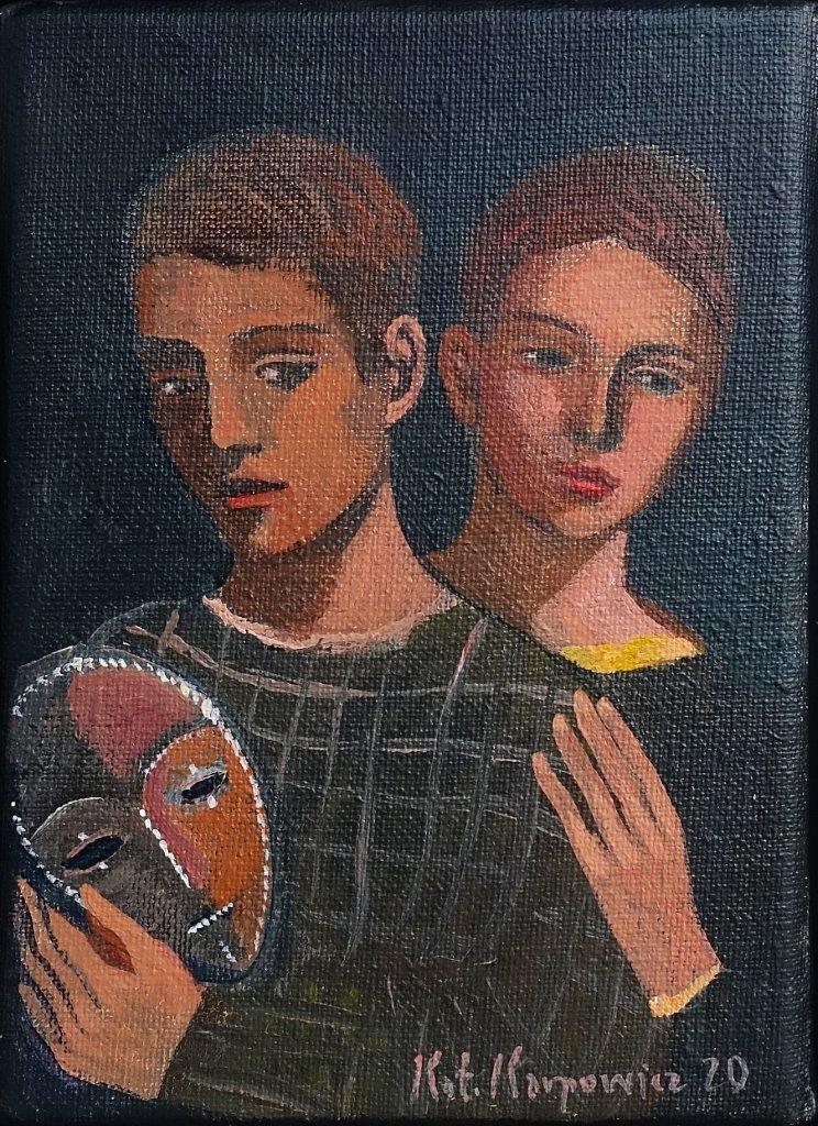 Katarzyna Karpowicz - Friends (Oil on Canvas | Größe: 18 x 23 cm | Preis: 2900 PLN)