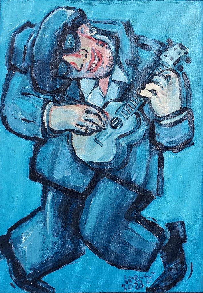 Krzysztof Kokoryn - Crazy Tom (Oil on Canvas | Wymiary: 26 x 35 cm | Cena: 2900 PLN)