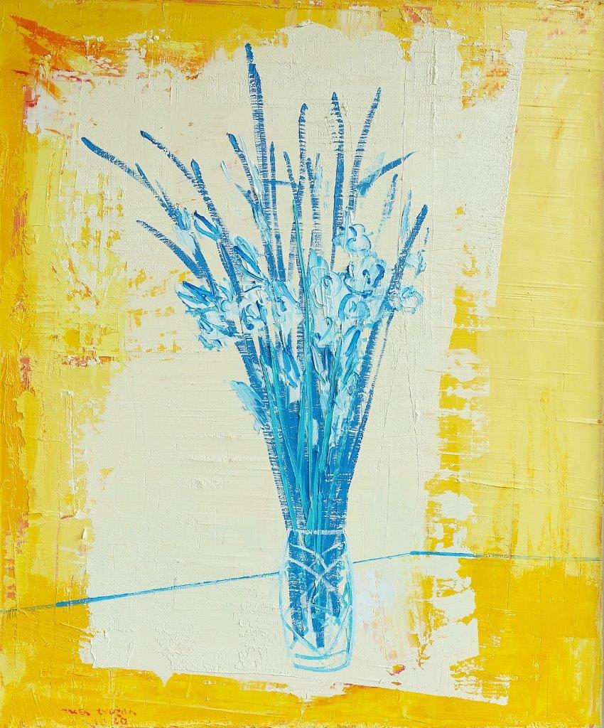 Jacek Łydżba - Gladioli (Oil on Canvas | Size: 108 x 128 cm | Price: 12000 PLN)