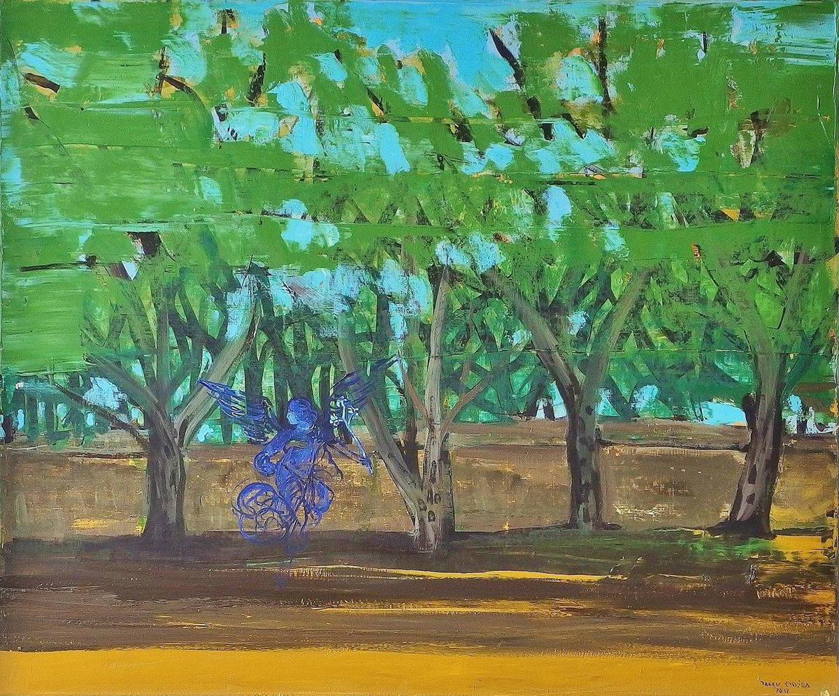 Jacek Łydżba - Olive grove (Oil on Canvas | Size: 128 x 108 cm | Price: 12000 PLN)