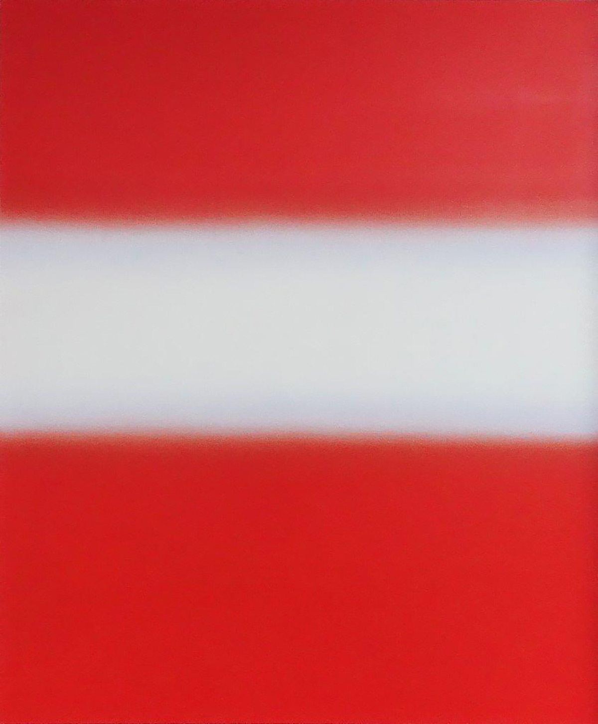 Anna Podlewska - Lane of white on red (Oil on Canvas | Größe: 106 x 126 cm | Preis: 7500 PLN)