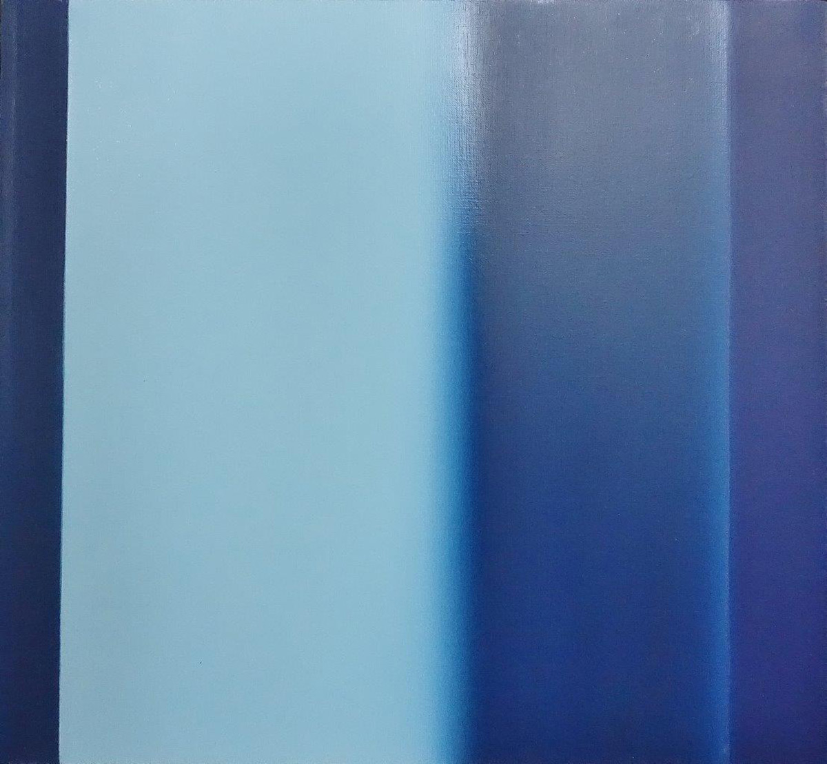 Anna Podlewska - Passage in blue (Oil on Canvas | Größe: 56 x 51 cm | Preis: 2800 PLN)
