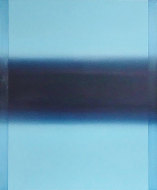 Anna Podlewska : Saturation of blue : Oil on Canvas