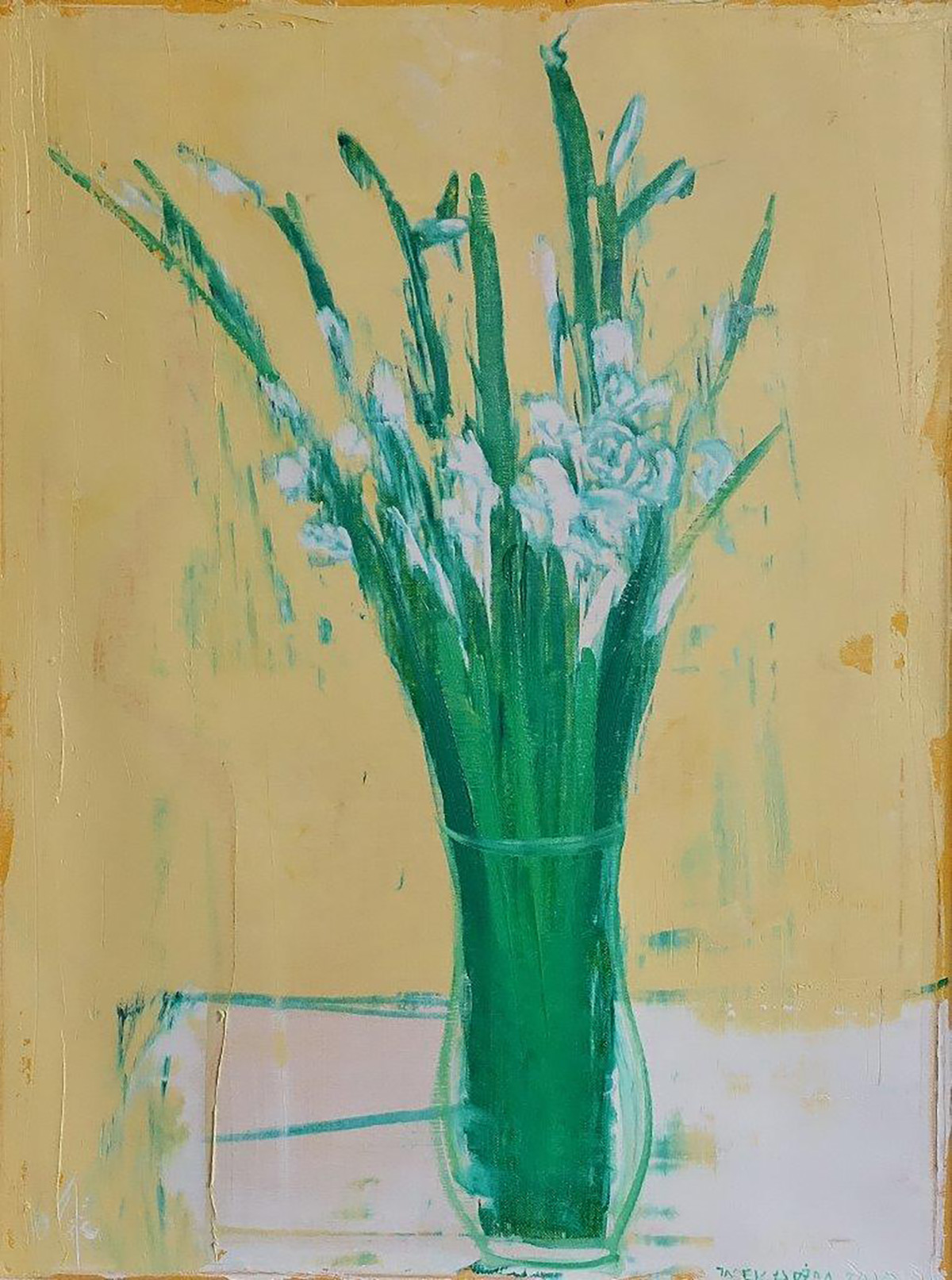 Jacek Łydżba - Gladioli (Oil on Canvas | Size: 66 x 86 cm | Price: 4500 PLN)