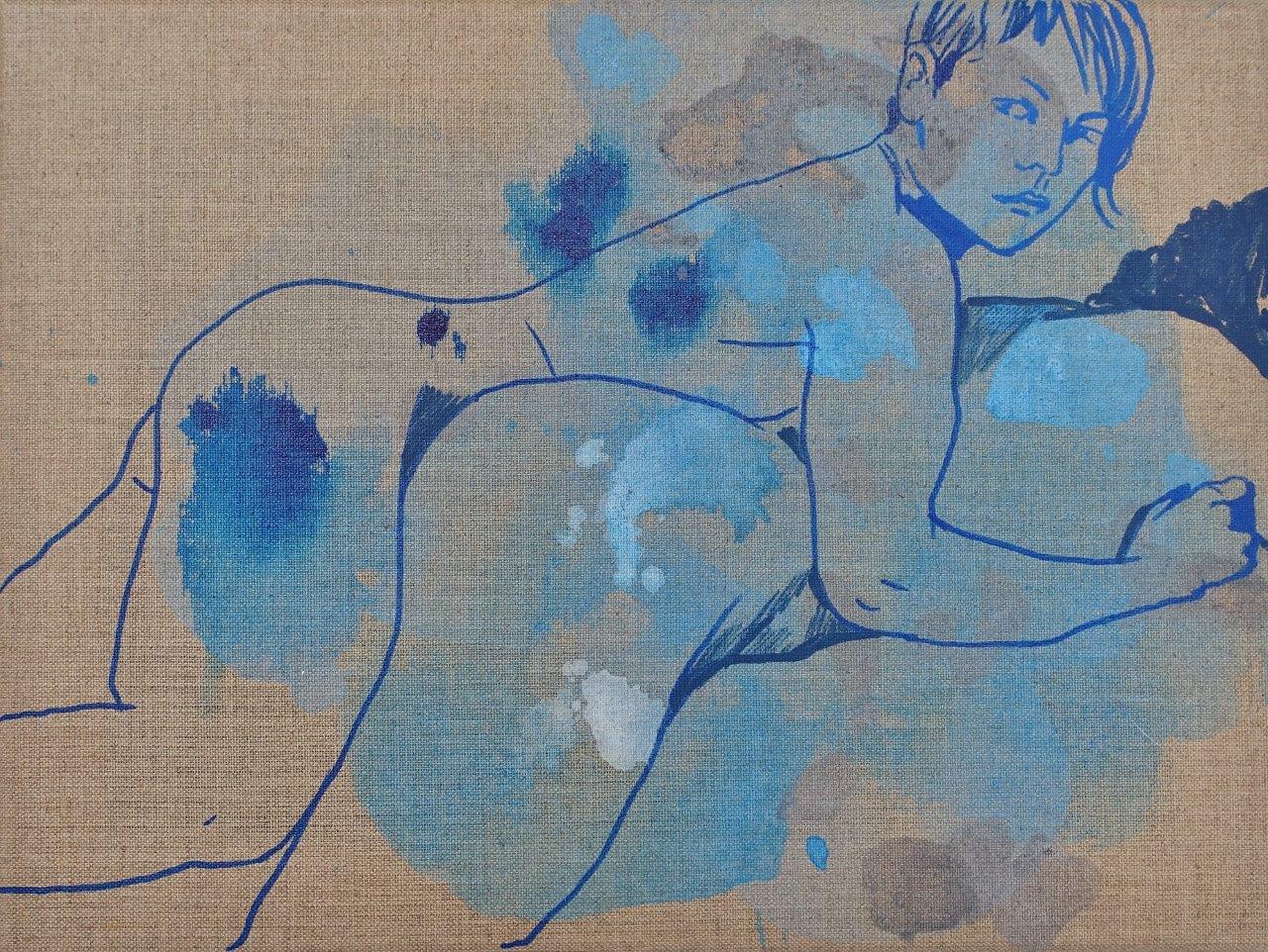 Agnieszka Sandomierz - What are we like (Tempera on canvas | Size: 46 x 36 cm | Price: 3500 PLN)