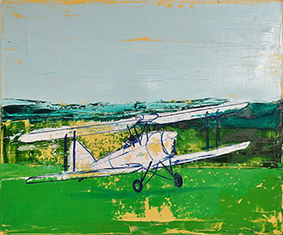 Jacek Łydżba : Landing : Oil on Canvas