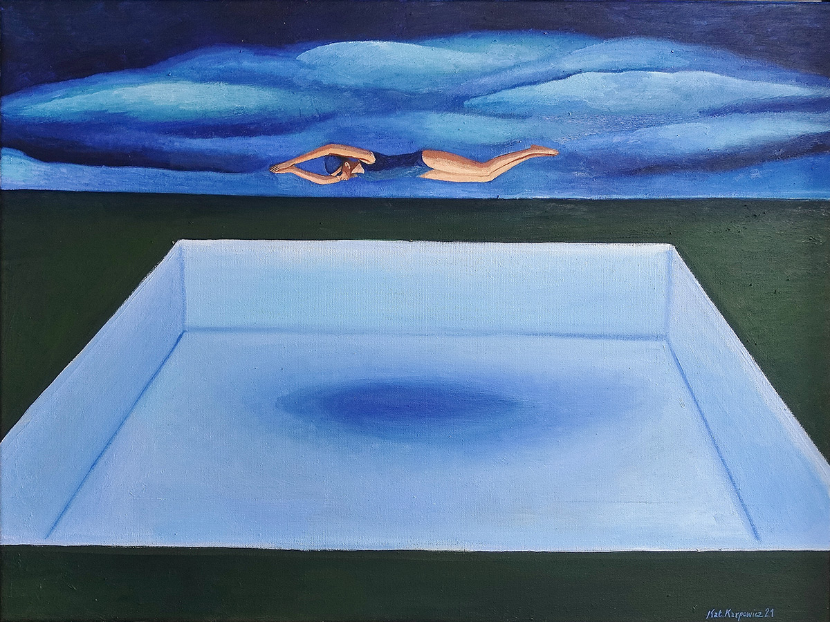 Katarzyna Karpowicz - Cloud (Oil on Canvas | Wymiary: 88 x 68 cm | Cena: 15000 PLN)