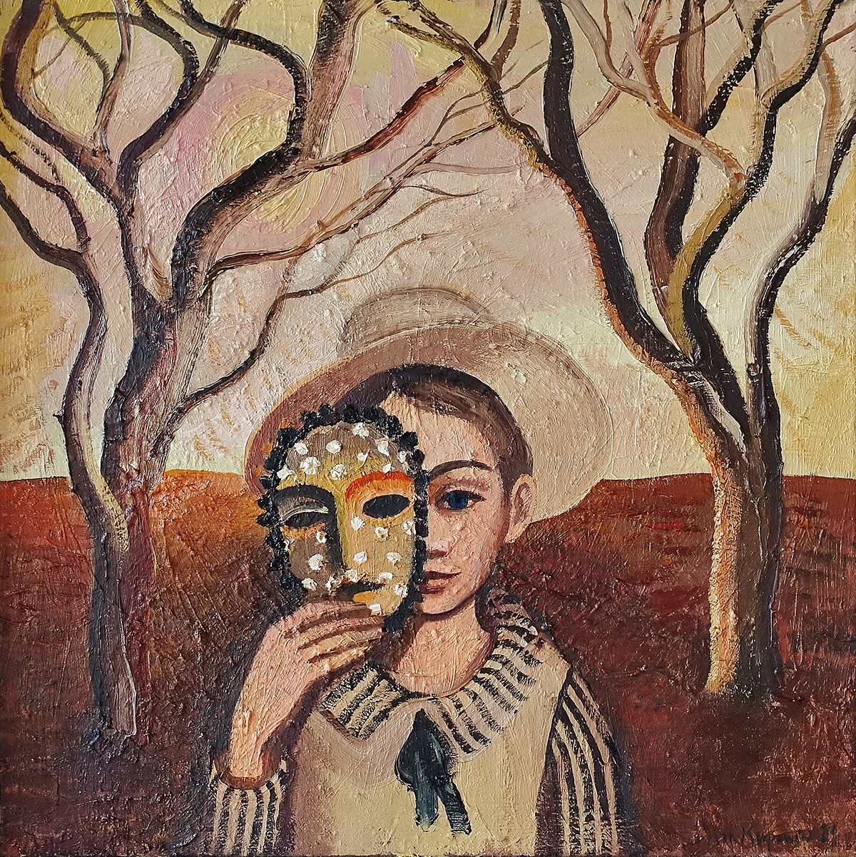 Katarzyna Karpowicz - Voyager (Oil on Canvas | Wymiary: 58 x 58 cm | Cena: 14000 PLN)