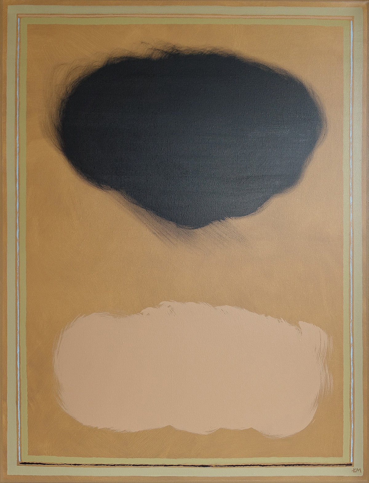 Łukasz Majcherowicz - Black cloud (Acrylic on canvas | Wymiary: 106 x 136 cm | Cena: 7000 PLN)