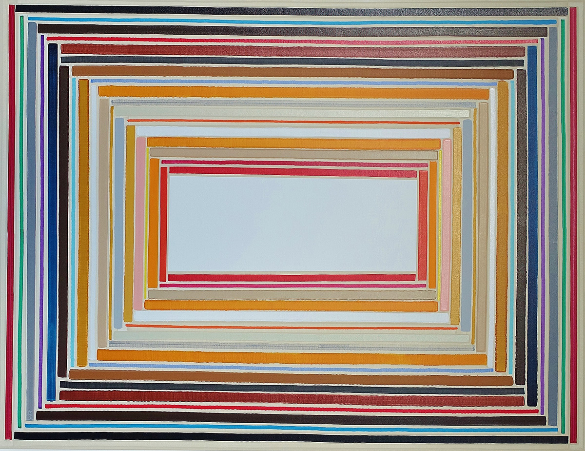 Łukasz Majcherowicz - Porta Magna (Acrylic and oil on canvas | Wymiary: 108 x 138 cm | Cena: 12000 PLN)