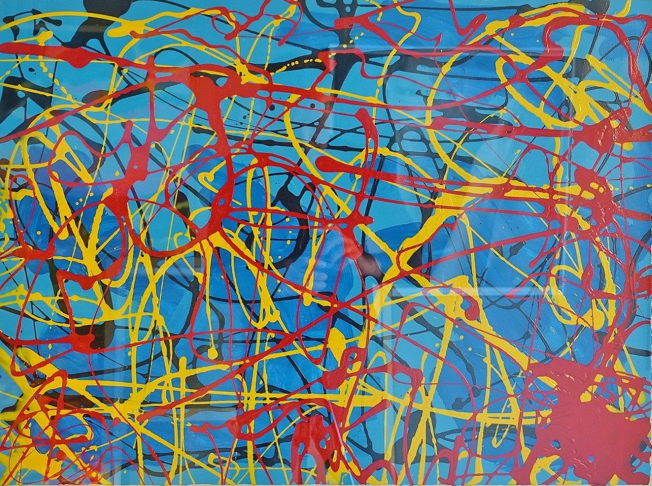 Edward Dwurnik - Abstract composition (Tempera on paper | Size: 96 x 78 cm | Price: 24000 PLN)