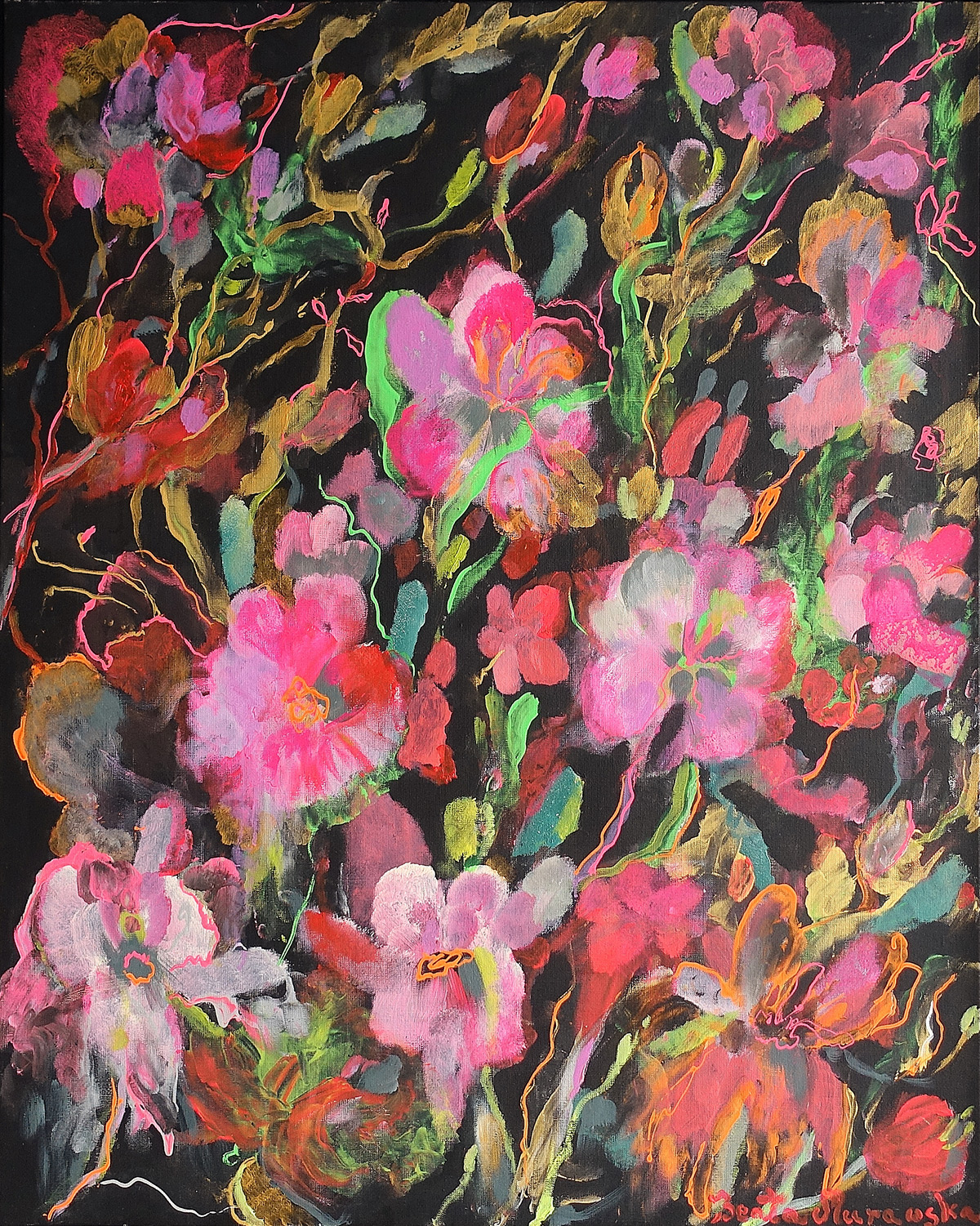 Beata Murawska - Crazy garden (Oil on Canvas | Size: 86 x 106 cm | Price: 6500 PLN)
