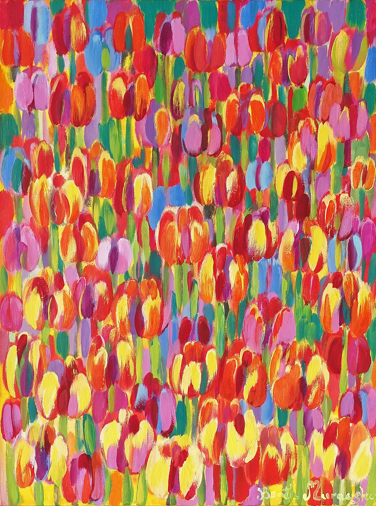 Beata Murawska - Erotic tulips (Oil on Canvas | Size: 66 x 86 cm | Price: 4500 PLN)