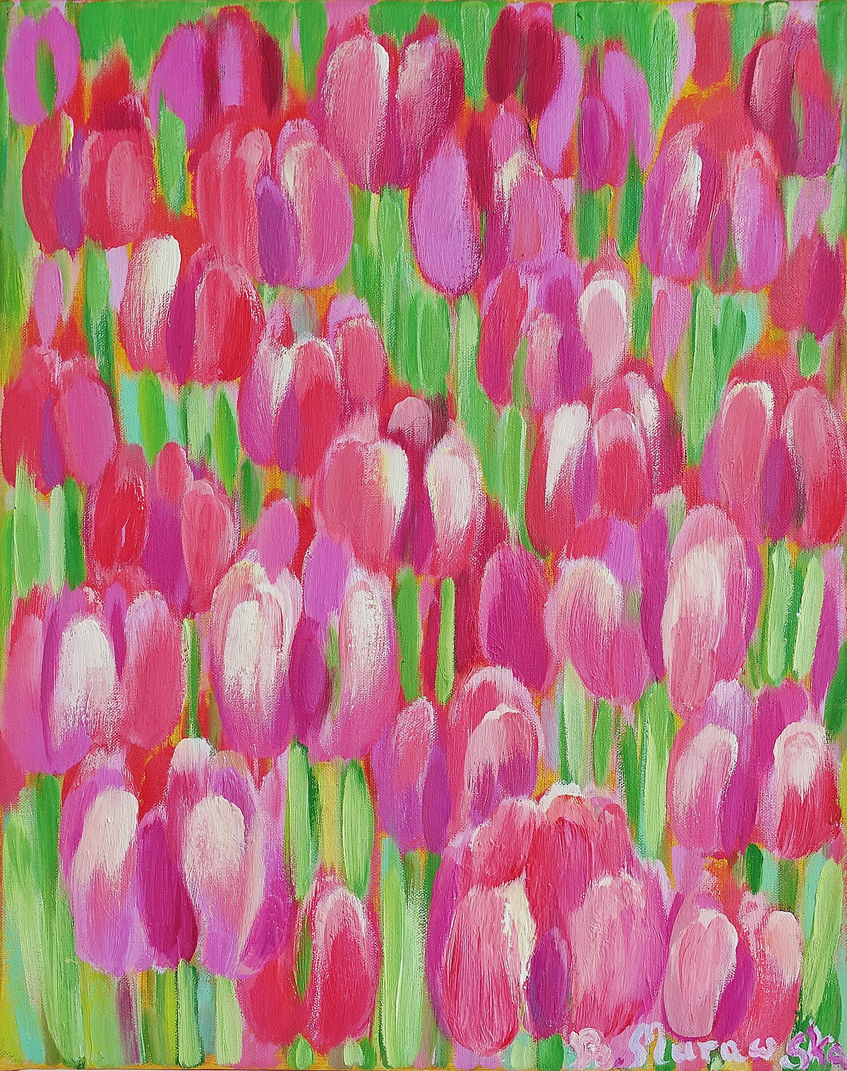 Beata Murawska - Flowers of love (Oil on Canvas | Größe: 46 x 56 cm | Preis: 4500 PLN)