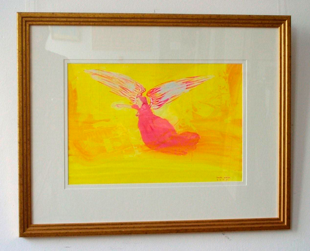 Jacek Łydżba - Angel (Tempera on Paper | Größe: 73 x 58 cm | Preis: 1400 PLN)
