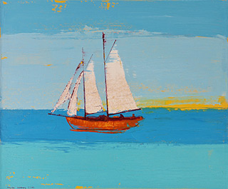 Jacek Łydżba : Boat : Oil on Canvas