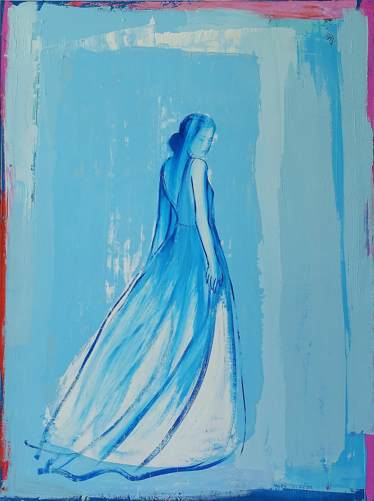Jacek Łydżba - Lady (Oil on Canvas | Size: 126 x 166 cm | Price: 14000 PLN)
