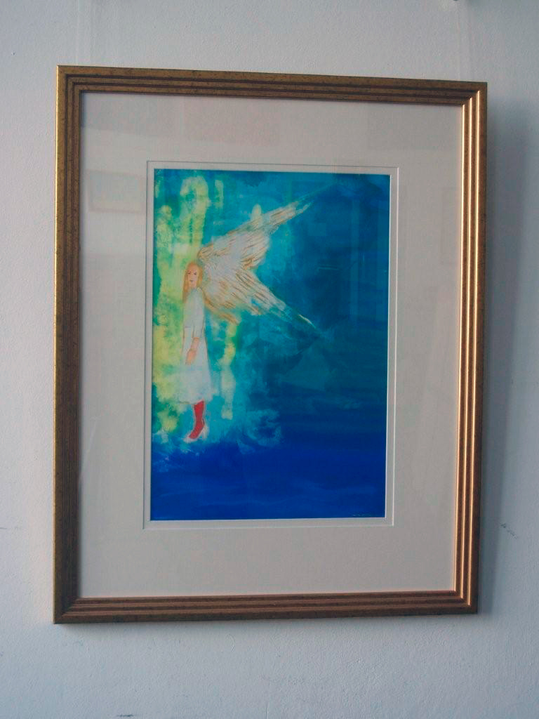 Jacek Łydżba - Angel (Tempera on Paper | Size: 58 x 73 cm | Price: 1400 PLN)