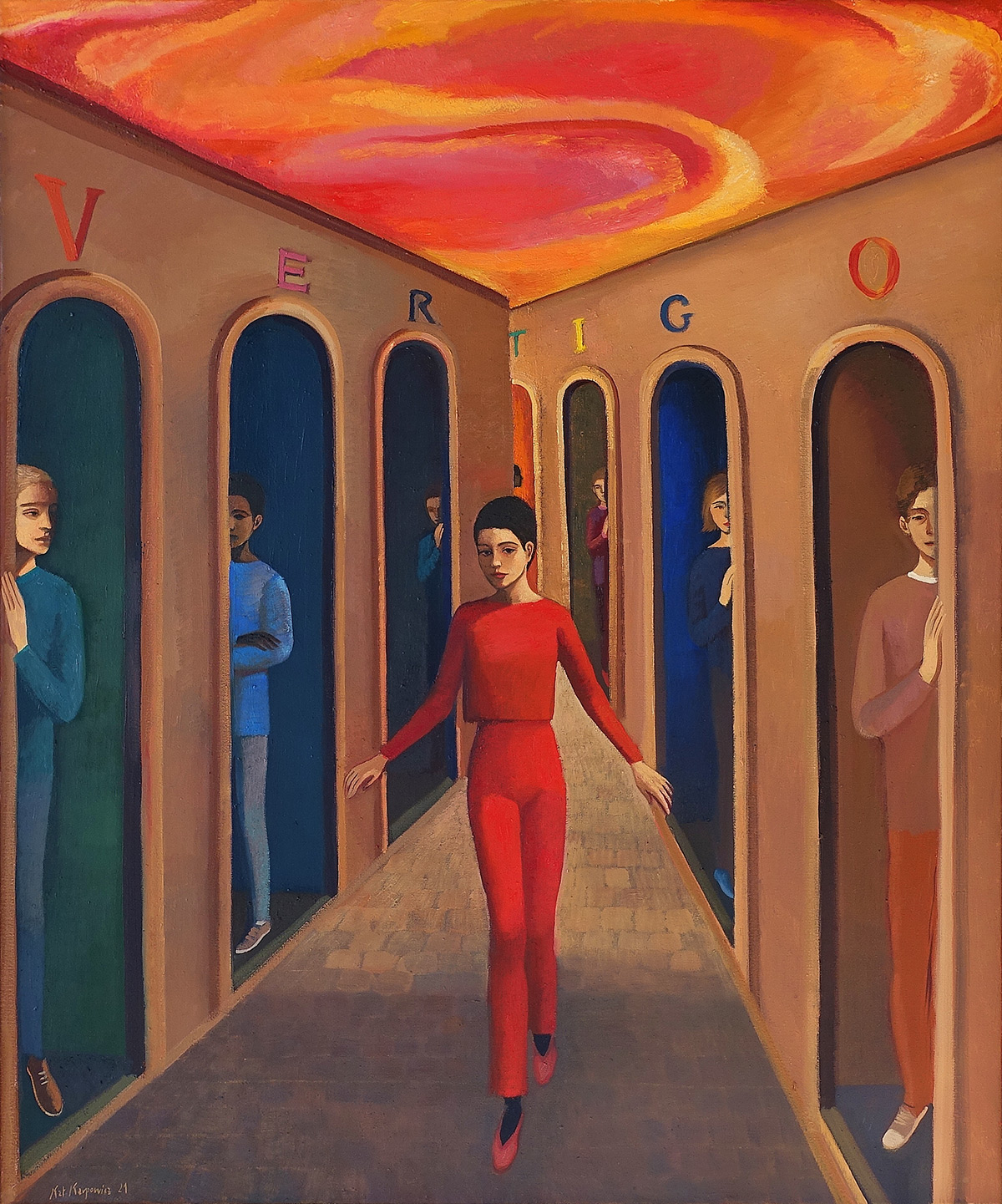 Katarzyna Karpowicz - Vertigo II (Oil on Canvas | Size: 106 x 126 cm | Price: 25000 PLN)