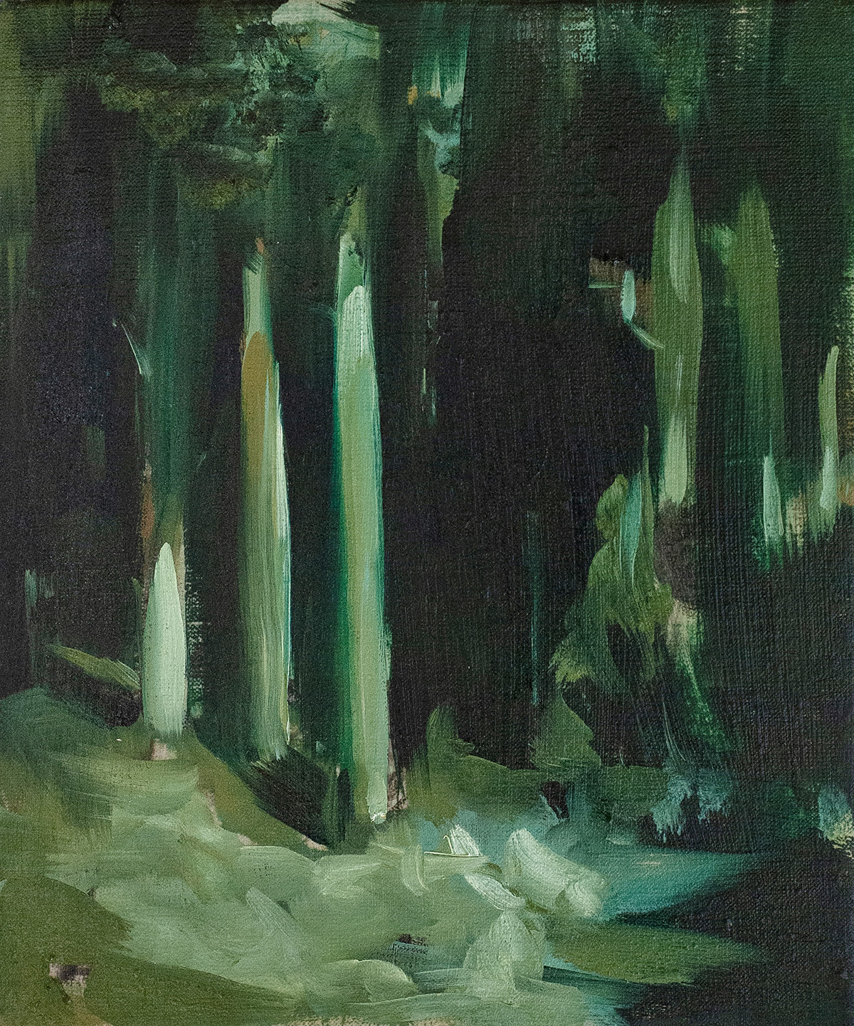 Julia Medyńska - Come In (Oil on Canvas | Size: 25.5 x 30.5 cm | Price: 4000 PLN)