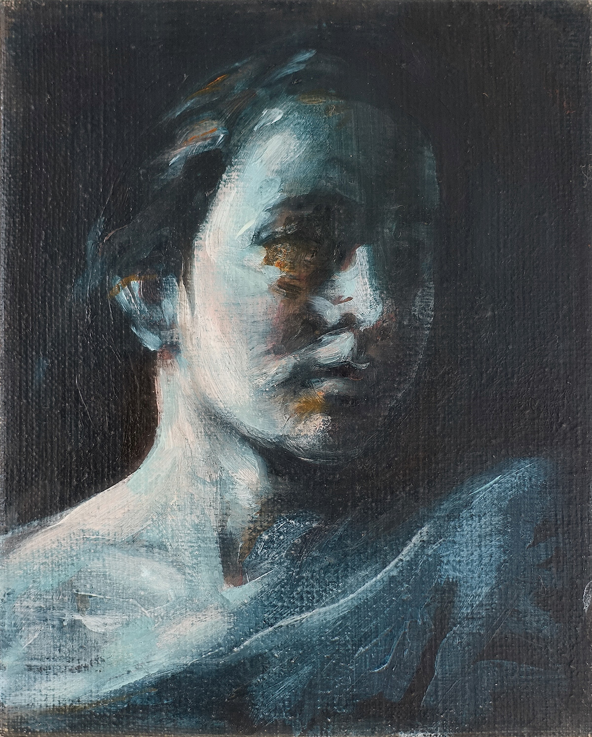 Julia Medyńska - Medea (Oil on Canvas | Größe: 20.5 x 25.5 cm | Preis: 4000 PLN)