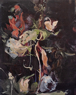 Julia Medyńska : My Flower : Oil on Canvas