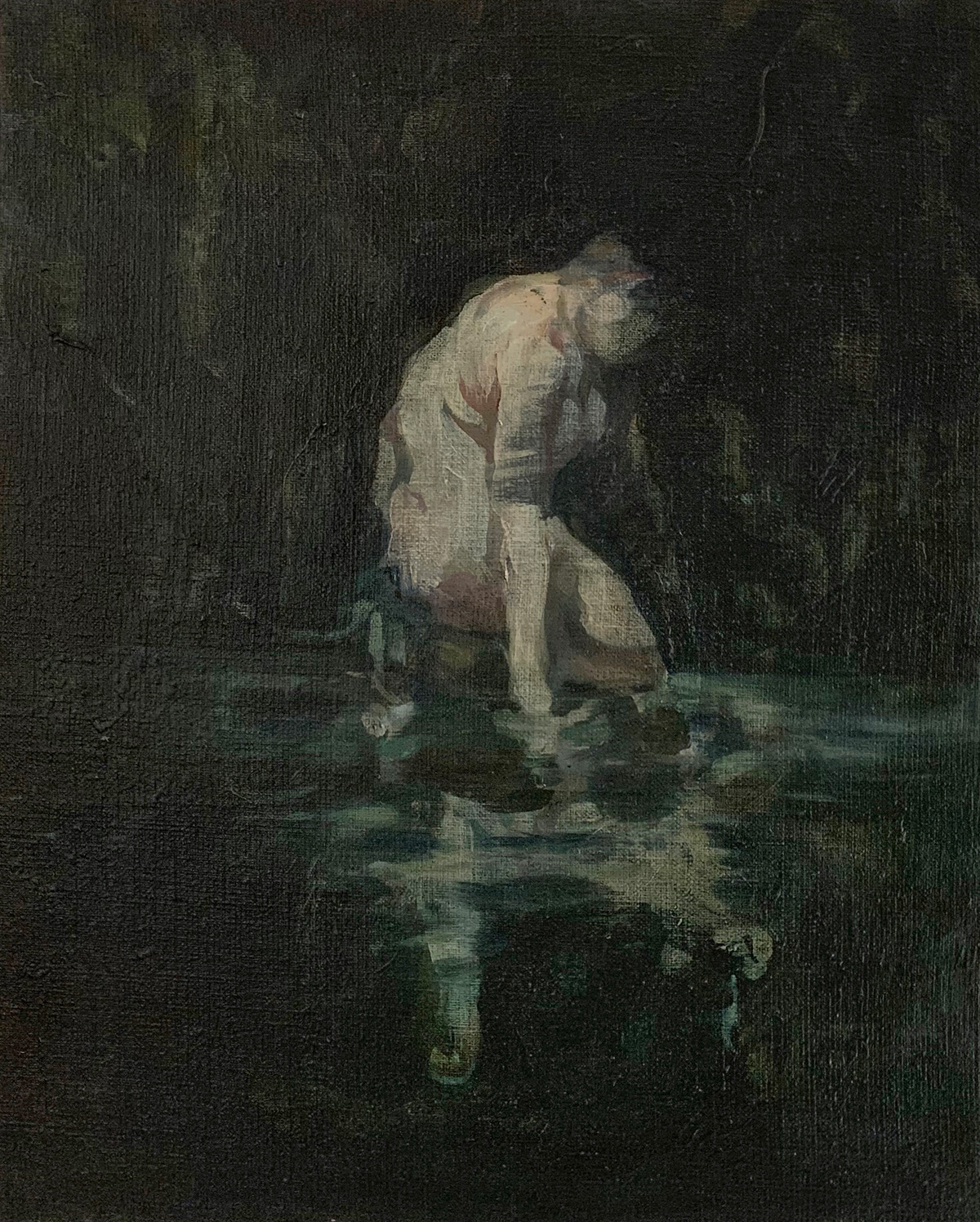 Julia Medyńska - Narcissus No 2 (Oil on Canvas | Wymiary: 41 x 51 cm | Cena: 6000 PLN)