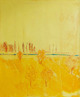 Jacek Łydżba : Landscape of all yellows : Oil on Canvas