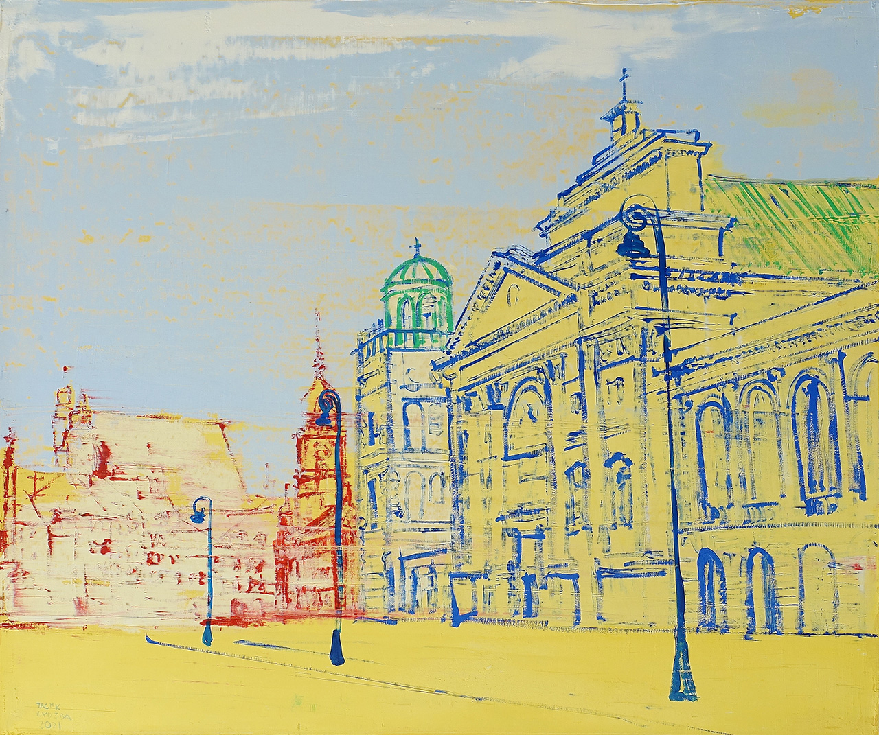 Jacek Łydżba - St. Anne's Church in Warsaw (Oil on Canvas | Size: 126 x 106 cm | Price: 8000 PLN)