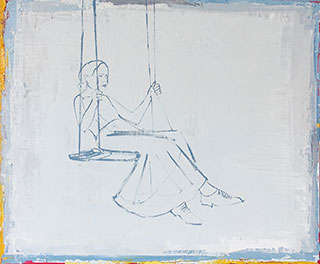 Jacek Łydżba : Swing girl : Oil on Canvas