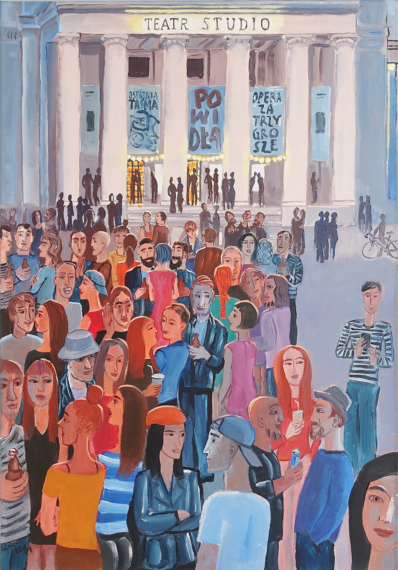 Krzysztof Kokoryn - Studio Theater (Oil on Canvas | Wymiary: 76 x 106 cm | Cena: 14000 PLN)