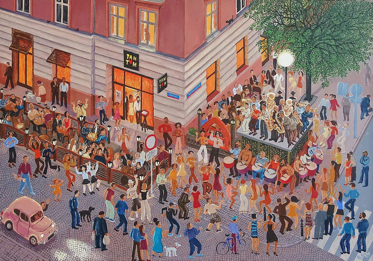 Krzysztof Kokoryn - Tam Tam (Oil on Canvas | Wymiary: 106 x 76 cm | Cena: 18000 PLN)