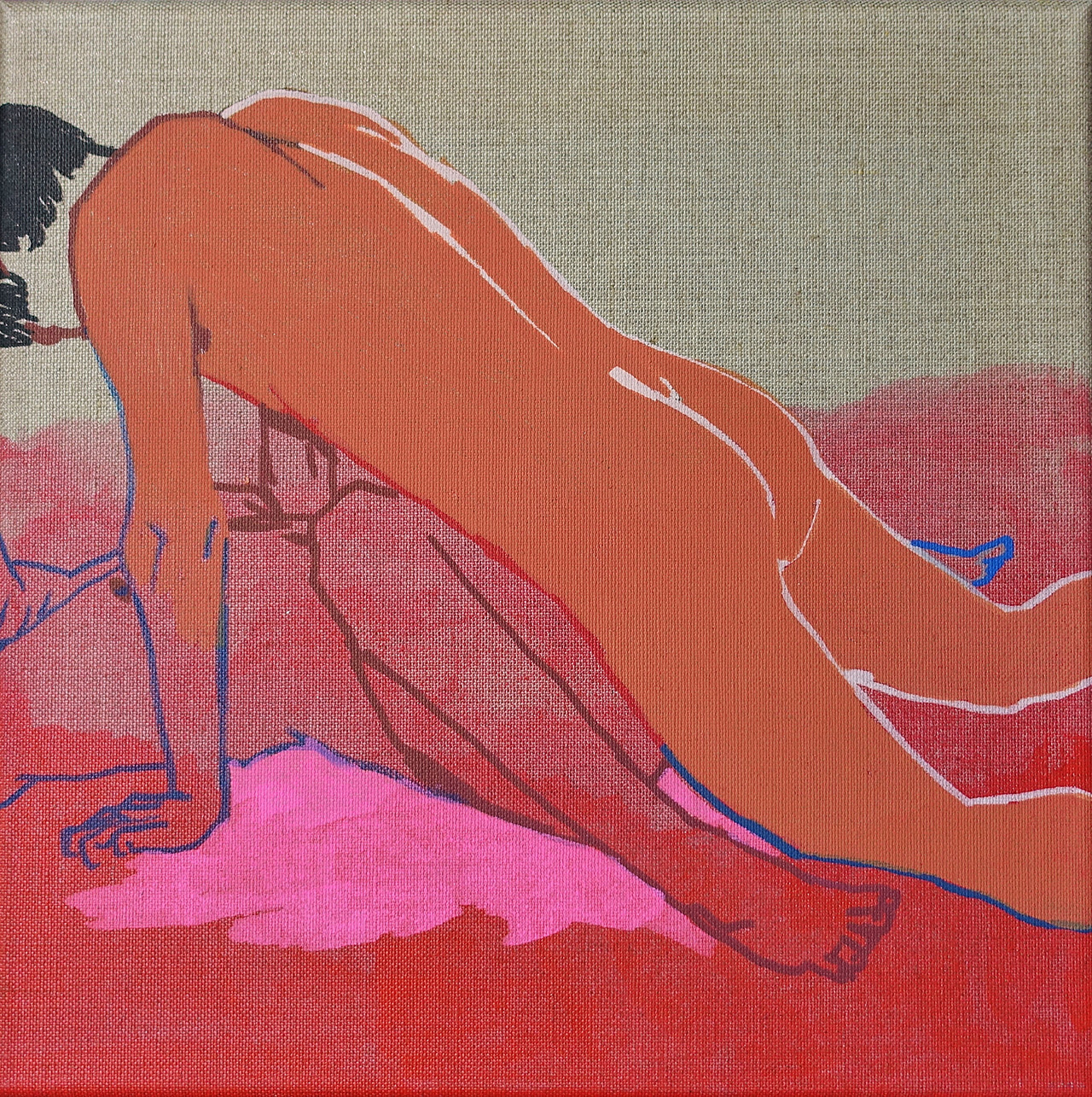 Agnieszka Sandomierz - What is most important (Tempera on canvas | Größe: 38 x 38 cm | Preis: 3000 PLN)