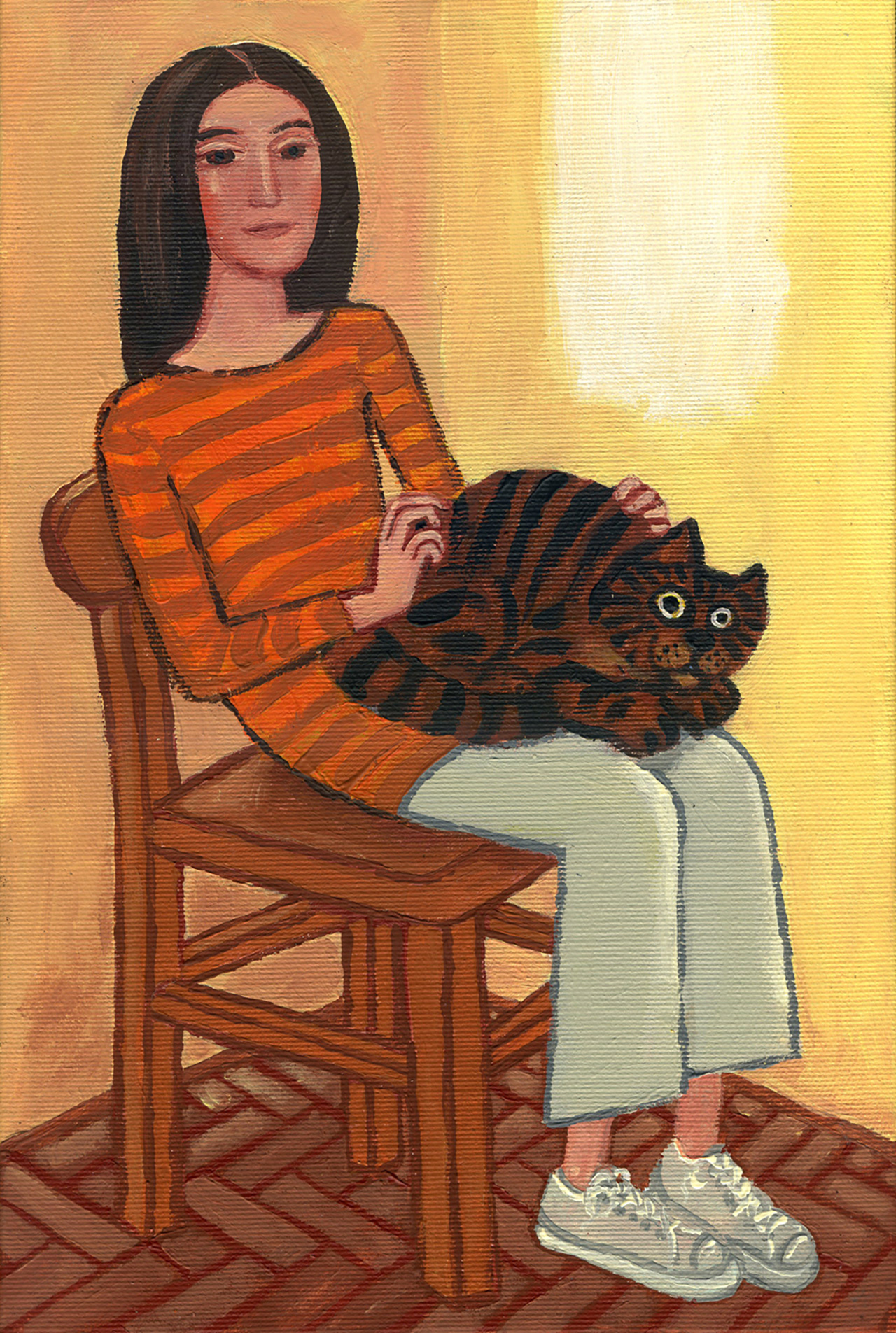 Krzysztof Kokoryn - Cat (Acrylic on canvas | Size: 20 x 30 cm | Price: 3000 PLN)