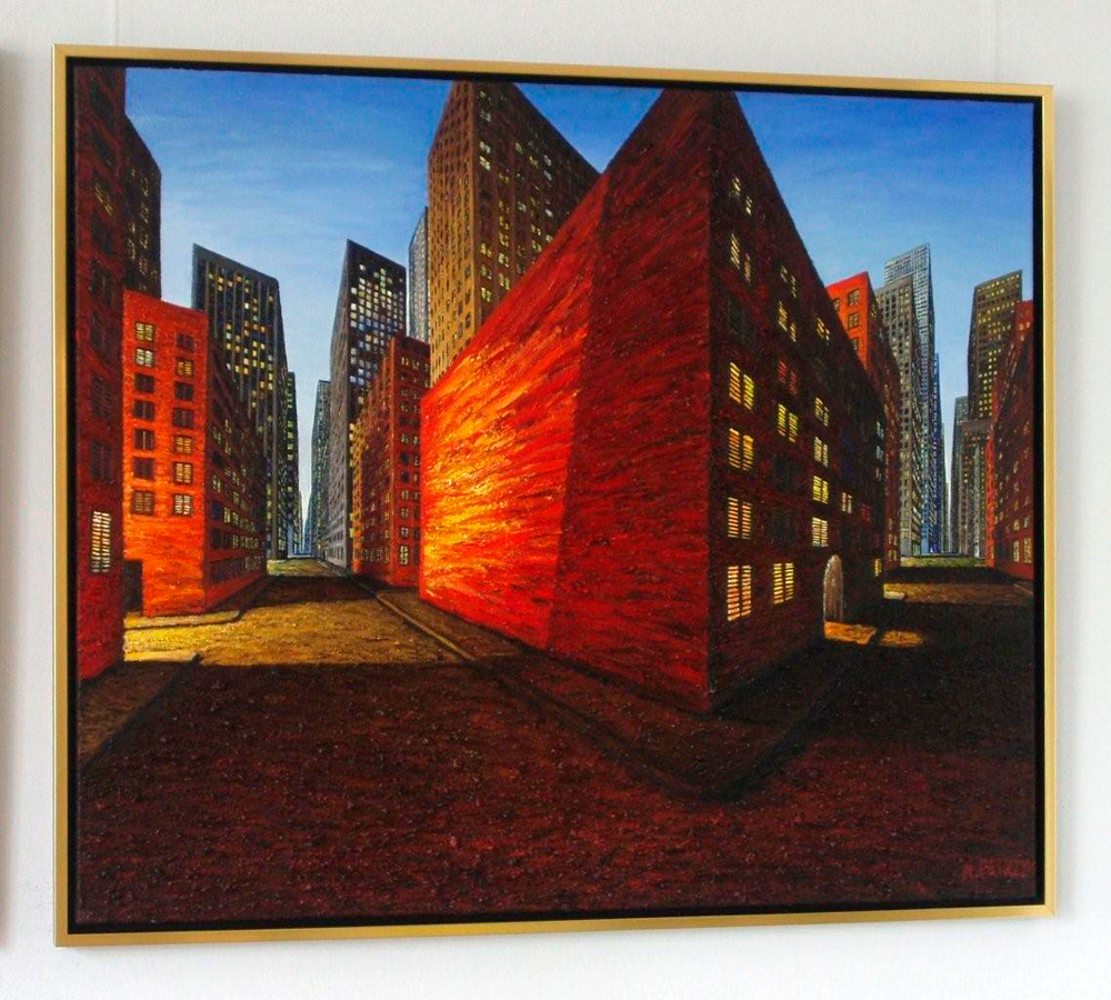 Adam Patrzyk - Red corner (Oil on Canvas | Wymiary: 125 x 105 cm | Cena: 14000 PLN)